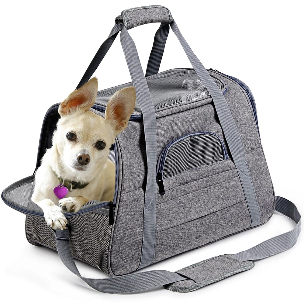 PetsN'all Pet Carrier, Cat Carrier, Airline Approved 2 Sides