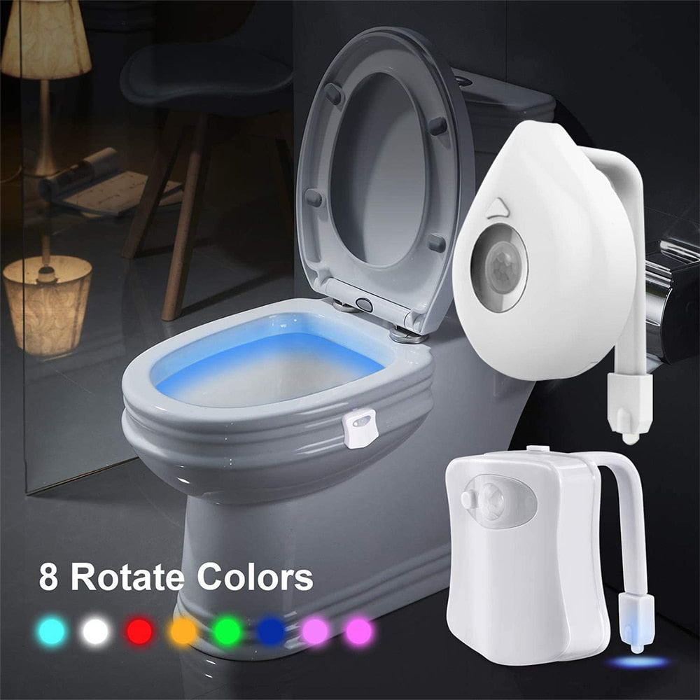 LED 8 Colors Toilet Decorative Light Waterproof Motion Sensor