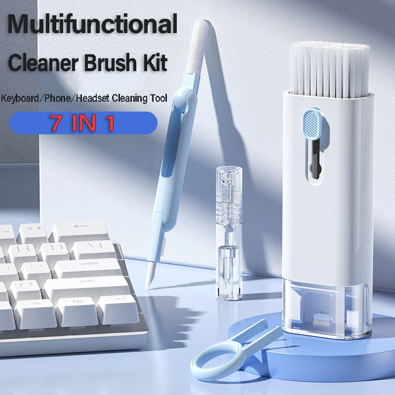 7 In 1 Keyboard Cleaning Brush Kit, Multifunctional Keyboard Earphone  Cleaner Tools