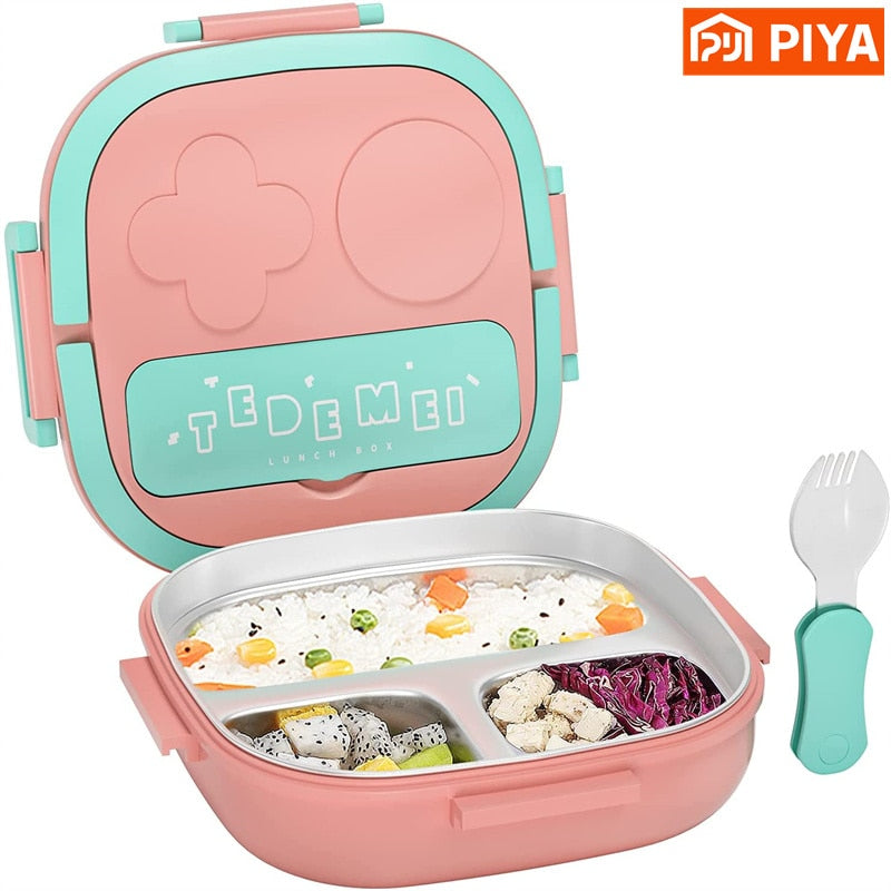 Stainless Steel Lunch Box For Kids Food Storage Insulated Lunch