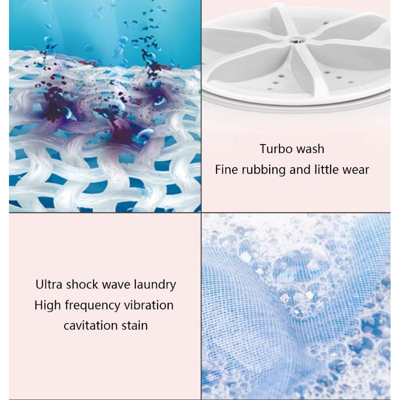 Mini Washing Machine Automatic Household Dehydrated Mini Tube3-5Kg Wash Dry Underwear Care Cleaner D0AB