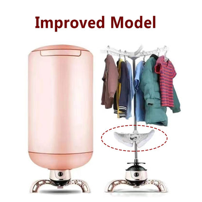 Portable Electric Clothes Dryer, 900W Heated Clothes Drying Rack with  Timing, PTC Heating Travel Drying Machine Electric Warm Air Dryer Clothes,  for