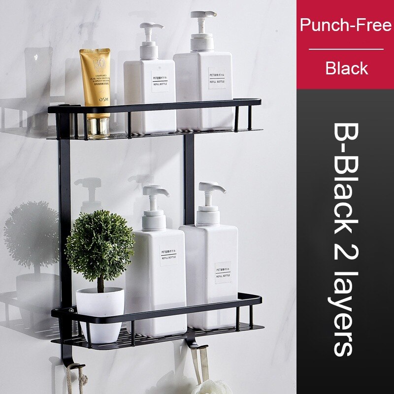 Corner Shower Caddy Bathroom Shelf Organizer No Punching Corner