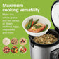 Multifunctional cookware, Digital Programmable Rice Cooker & Food Steamer, 8 Cups Cooked (4 Uncooked), With Steam & Rinse Basket