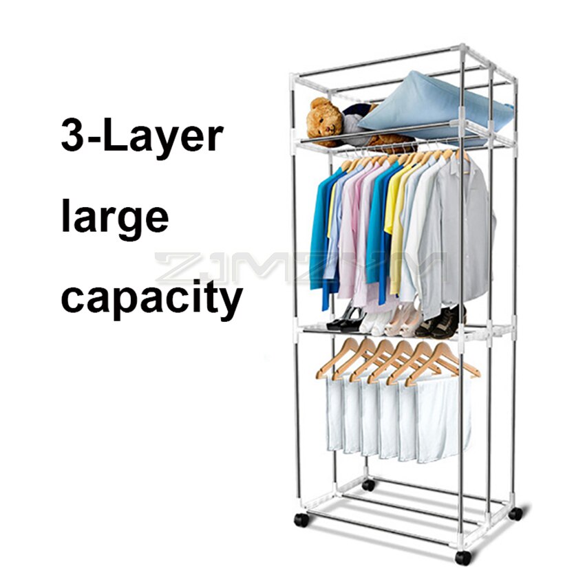 2000W Foldable Clothes Dryer with Digital Display 3 Layers