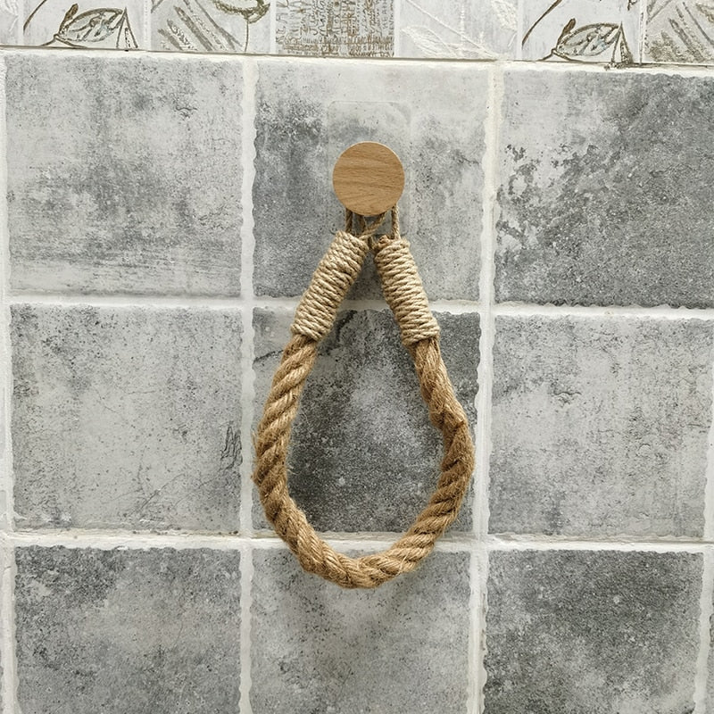 Vintage Towel Hanging Rope Toilet Paper Holder – Pets N Plants