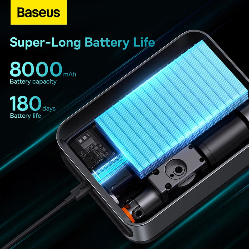 BASEUS 2 in 1 Car Jump Starter Power Bank Portable Air Compressor