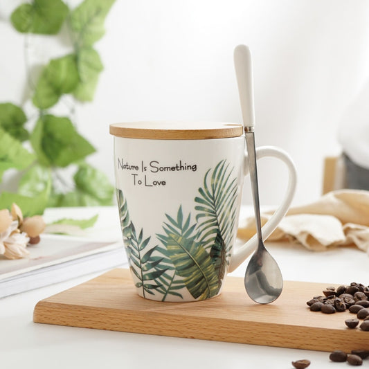 Rainforests Green Plants Monstera Coffee Mug
