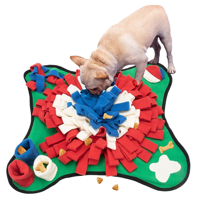 Pet Dog Snuffle Mat Nose Smell Training Sniffing Pad Dog Puzzle Toy Slow  Feeding Bowl Food Dispenser Carpet Washable Dog toys